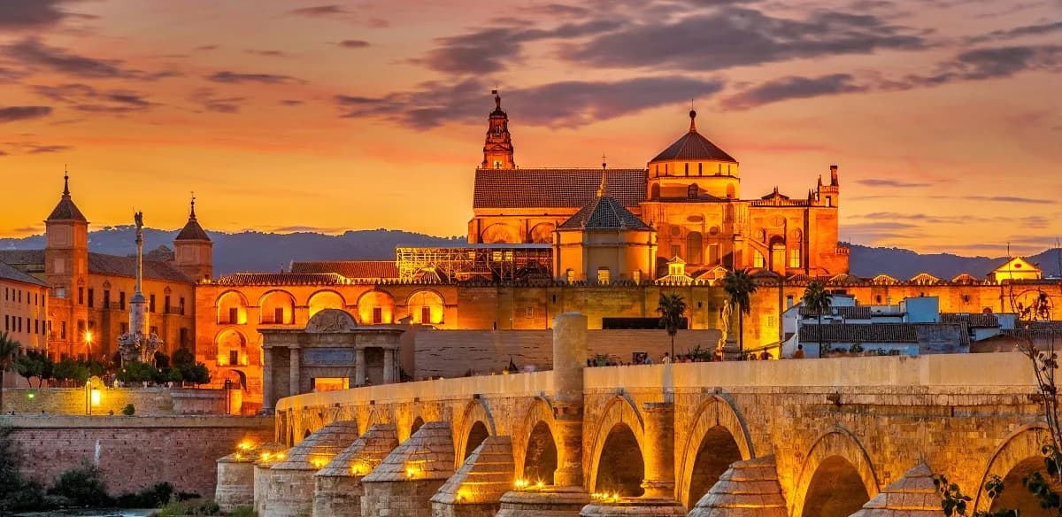 Córdoba bij zonsondergang